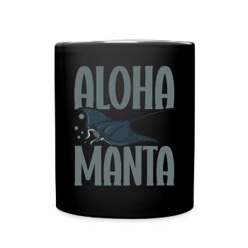Raie manta Amoureux Créature Mer Diable Raie - Mug uni - noir - Devant
