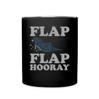 Raie manta Amoureux Créature Mer Diable Raie - Mug uni - noir - Devant