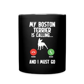 Boston Terrier Gifts - Tasse einfarbig - Schwarz - Vorne