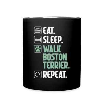 Boston Terrier Gifts - Tasse einfarbig - Schwarz - Vorne