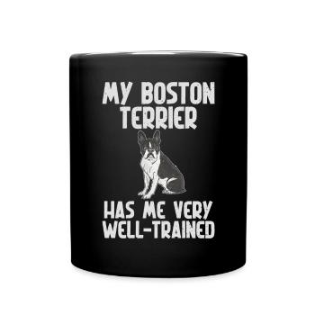 Boston Terrier Gifts - Tasse einfarbig - Schwarz - Vorne