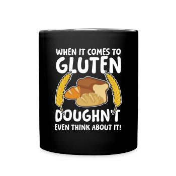 When it comes to gluten für einen glutenfreien - Tasse einfarbig - Schwarz - Vorne