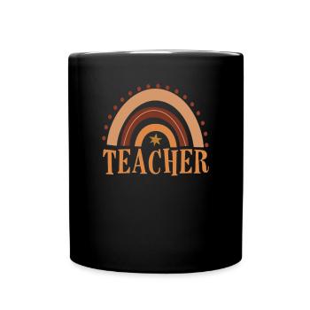 Funny Teacher Teacher Gift - Full Colour Mug - black - Front