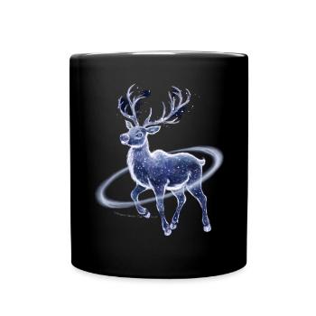 Reindeer Deer Xmas Reindeer Christmas Christmas - Full Colour Mug - black - Front