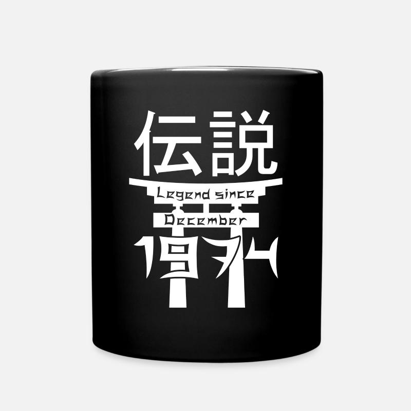 Legend since December 1974 Geburtstag Geschenk - Tasse einfarbig - Schwarz