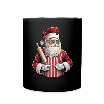 Weihnachtsmann Santa Claus Christmas Weihnachten - Full Colour Mug - black - Front