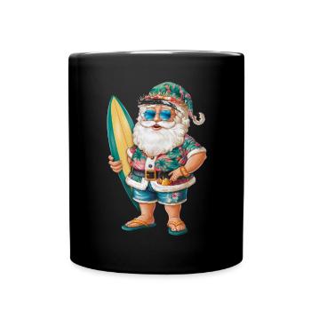 Weihnachtsmann Santa Claus Christmas Weihnachten - Full Colour Mug - black - Front