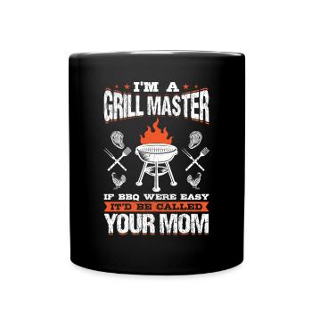 Je suis un maître du gril si le barbecue était facile - Mug uni - noir - Devant