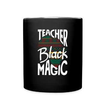 Lustiges Lehrer Lehrerinnen Geschenk - Tasse einfarbig - Schwarz - Vorne