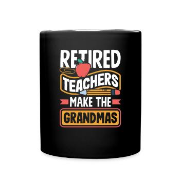 Lustiges Lehrer Lehrerinnen Geschenk - Tasse einfarbig - Schwarz - Vorne