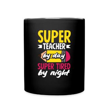 Funny Teacher Teacher Gift - Full Colour Mug - black - Front