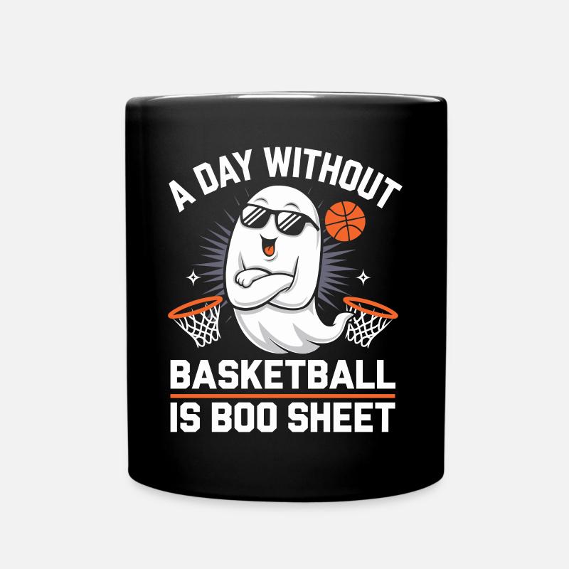 Un jour sans basket-ball est Boo Sheet Ghost - Mug uni - noir