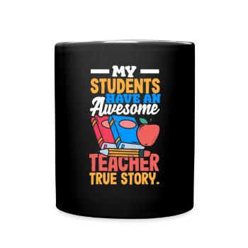 Funny Teacher Teacher Gift - Full Colour Mug - black - Front