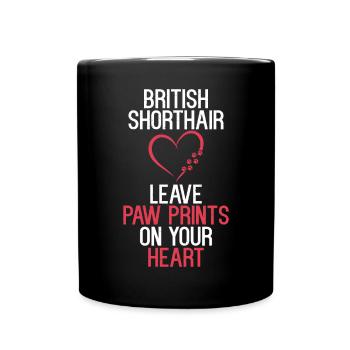 British Shorthair Gifts - Tasse einfarbig - Schwarz - Vorne
