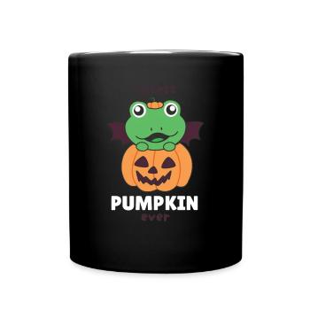 Frog Halloween Pumpkin cutest Pumpkin ever - Full Colour Mug - black - Front