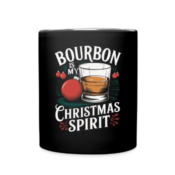 de Noël Bourbon Style Vintage - Mug uni - noir - Devant