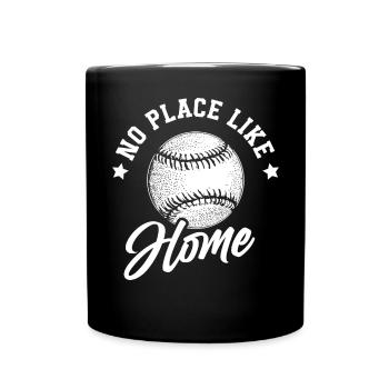 Baseball Sport Baseballspieler Pitcher Catcher USA - Tasse einfarbig - Schwarz - Vorne
