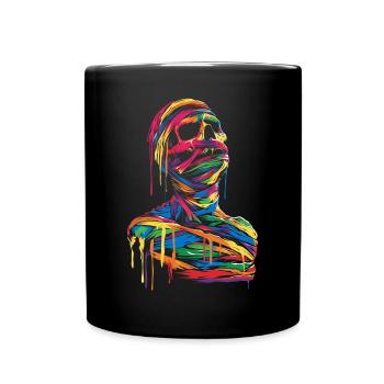 Mummy Halloween Pop Art - Full Colour Mug - black - Front