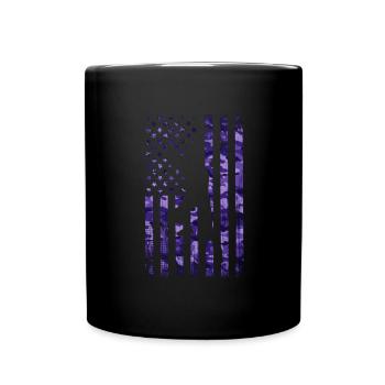 Baseball Sport Baseballspieler Pitcher Catcher USA - Tasse einfarbig - Schwarz - Vorne