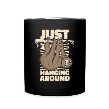 Just Hanging Around Brown-Throated Pilosa - Full Colour Mug - black - Front