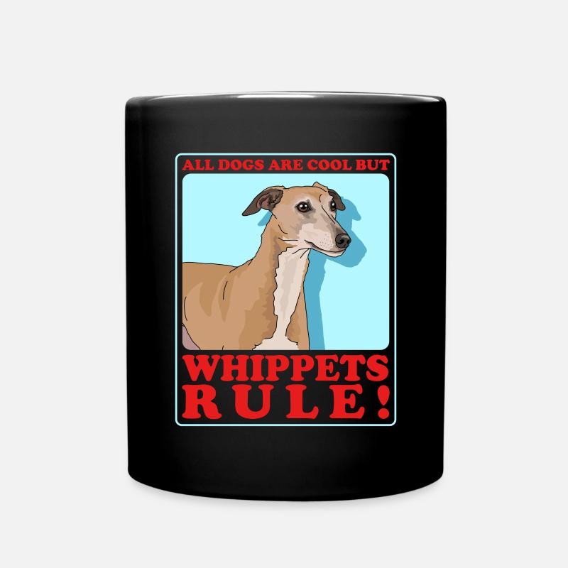 Whippet Kleiner Englischer Windhund Geschenk - Tasse einfarbig - Schwarz