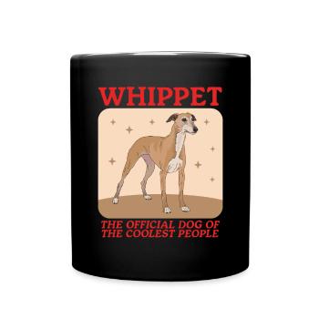 Whippet Lévrier anglais Cadeau - Mug uni - noir - Devant