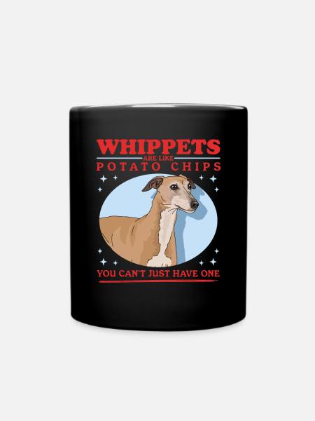 Whippet Englischer Windhund Geschenke - Tasse einfarbig - Schwarz