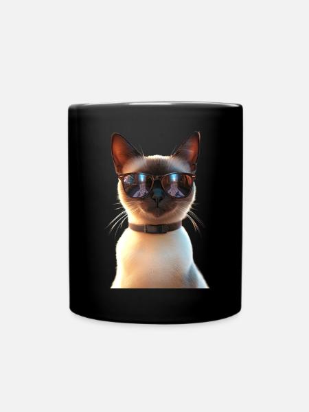 Chat siamois Chat siamois Chat siamois Chat siamois Chats siamois - Mug uni - noir