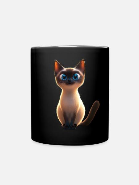 Chat siamois Chat siamois Chat siamois Chat siamois Chats siamois - Mug uni - noir