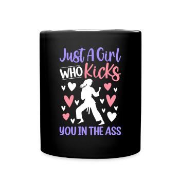 Juste une fille qui vous botte le cul - Judo Girl J - Mug uni - noir - Devant