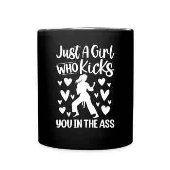 Juste une fille qui vous botte le cul - Judo Girl - Mug uni - noir - Devant