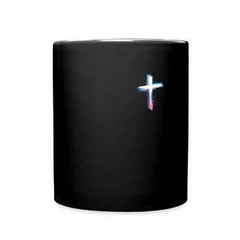 Jesus Christ Christian Christianity God Bible - Full Colour Mug - black - Front