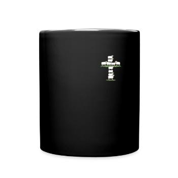 Jesus Christ Christian Christianity God Bible - Full Colour Mug - black - Front