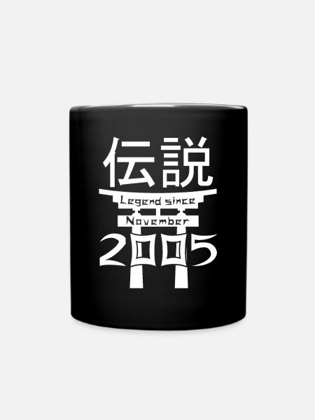 Legend since November 2005 Birthday Gift - Full Colour Mug - black