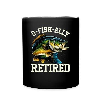 Pêcheur à la retraite Pêche à l’achigan Poisson-chat Retraite - Mug uni - noir - Devant