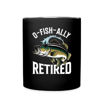 Pêcheur à la retraite Pêche à l’achigan Poisson-chat Retraite - Mug uni - noir - Devant