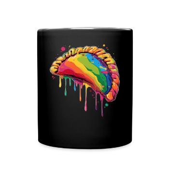 Pierogi Polonais Pologne Popart - Mug uni - noir - Devant