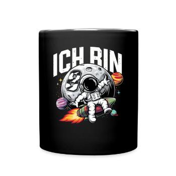 8e anniversaire garçons 8 ans anniversaire astronaute - Mug uni - noir - Devant