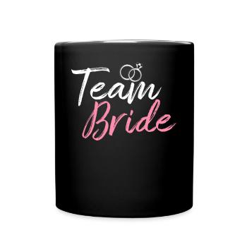 Équipe Mariée Douche nuptiale Enterrement de vie de jeune fille - Mug uni - noir - Devant