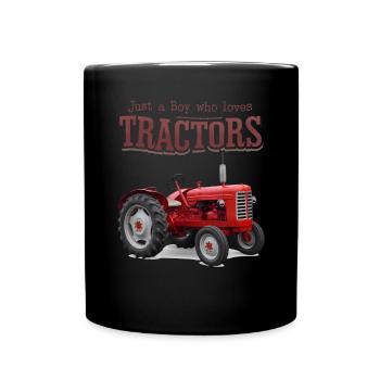 Tracteur Trekker Agriculteur Agriculteur Ferme Tracteur Champ - Mug uni - noir - Devant
