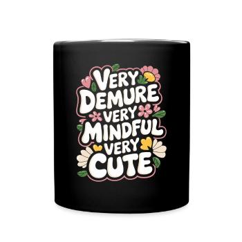 très sage, très attentif, très doux - Mug uni - noir - Devant