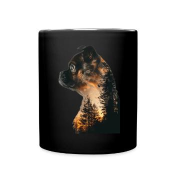 Pug - Full Colour Mug - black - Front