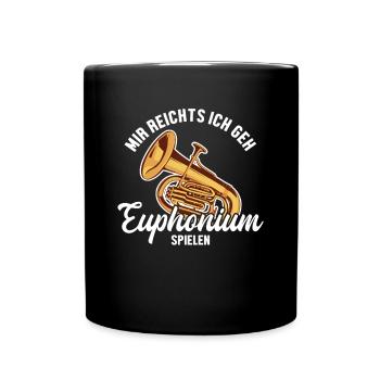 Mir reichts ich geh Euphonium spielen Euphoniste - Mug uni - noir - Devant