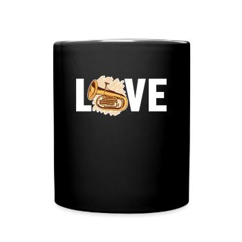 Euphonium Amour Euphoniumiste Instrument Euphoniste - Mug uni - noir - Devant