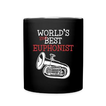 World's Second Best Euphonist Instrument - Full Colour Mug - black - Front