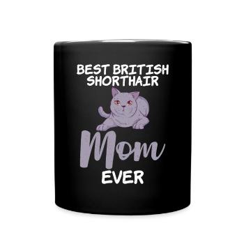 British Shorthair Gifts - Tasse einfarbig - Schwarz - Vorne