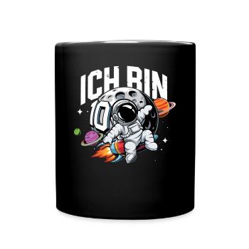10. Geburtstag Jungen Astronaut Geburtstag - Tasse einfarbig - Schwarz - Vorne