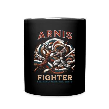 Arnis Fighter - Stick It Out | Martial Arts Design - Tasse einfarbig - Schwarz - Vorne