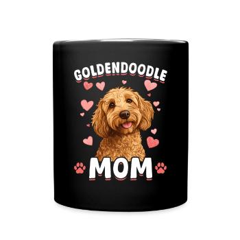 Goldendoodle Dog Breed Goldendoodle Mom - Full Colour Mug - black - Front