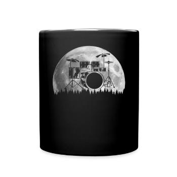 Schlagzeug Drums Drumstick Drummer Musik Band Rock - Tasse einfarbig - Schwarz - Vorne